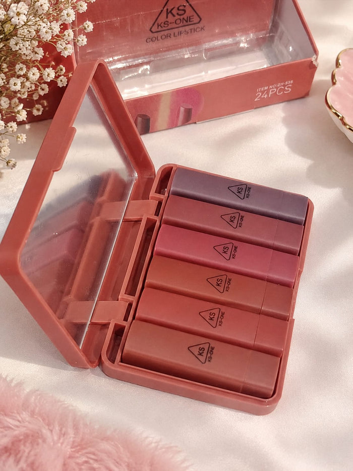KS-ONE Color Lipstick Palette – Compact Lip Color Makeup